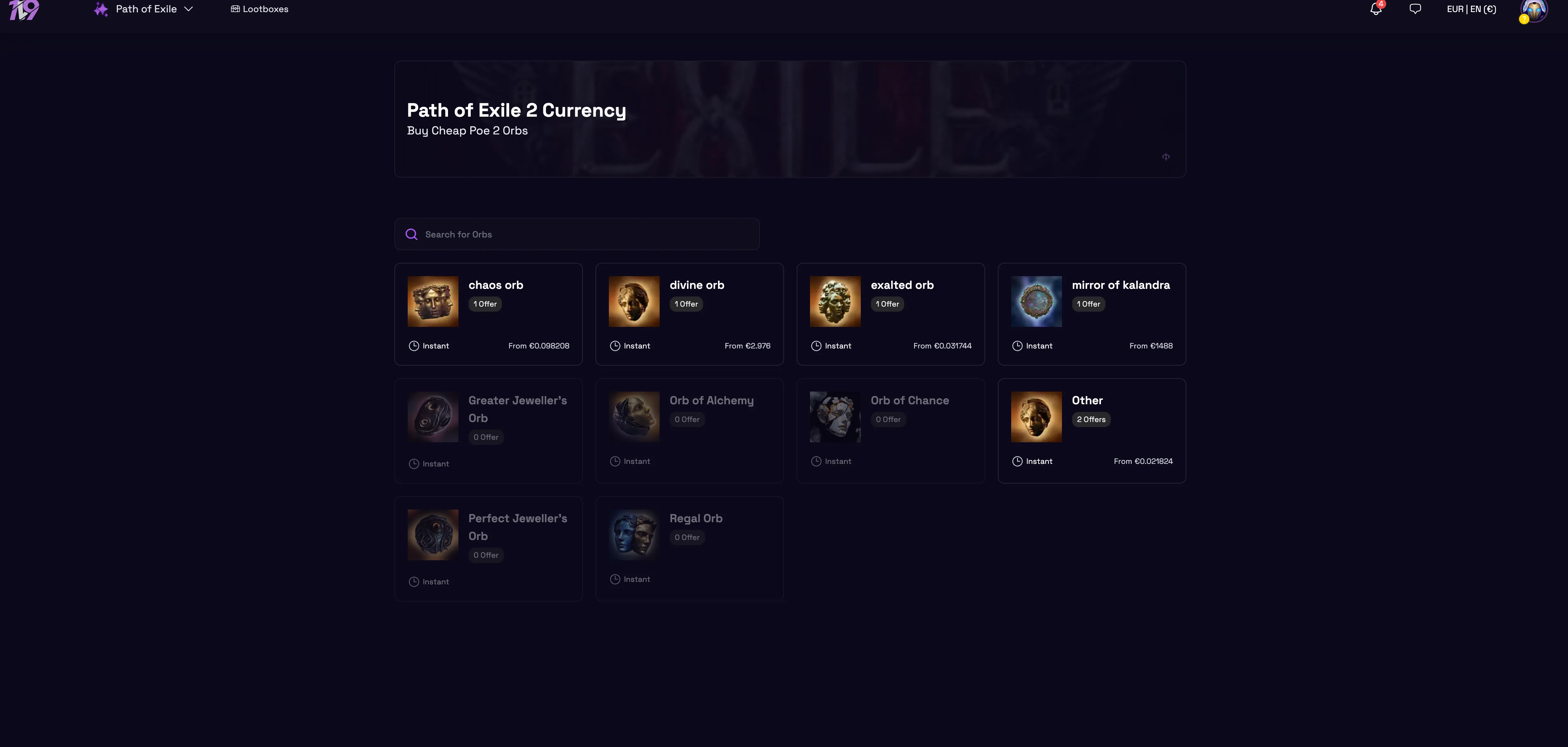 best sites to buy poe 2 currency